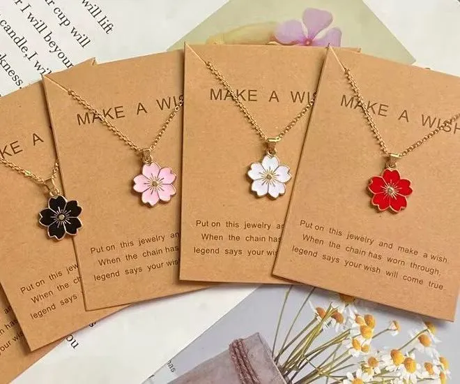 Enacolor Korean New Daisy Sunflower Pendant Necklace