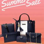 Elegant Women's 5-Piece Leather Handbag Set