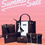 Elegant Women's 5-Piece Leather Handbag Set