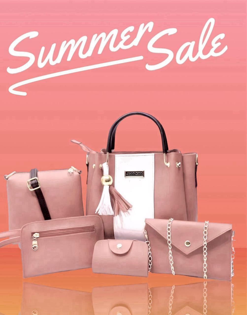 Elegant Women's 5-Piece Leather