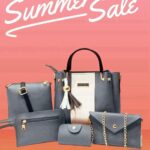 Elegant Women's 5-Piece Leather Handbag Set