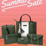 Elegant Women's 5-Piece Leather Handbag Set